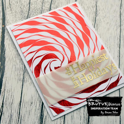 Therm O Web Brutus Monroe Foil Transfer Sheets, Red Static 19044