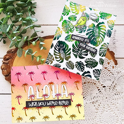 Therm O Web Deco Foil A2 Toner Card Fronts - Get Tropical 5635