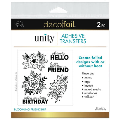 Therm O Web Deco Foil Adhesive Transfer Designs by Unity - Blooming Friendship 19119