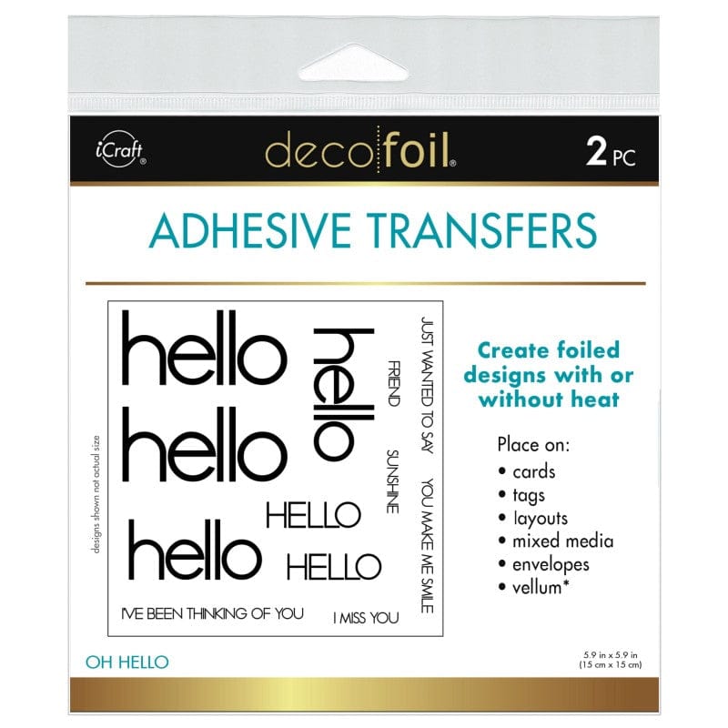 Therm O Web Deco Foil Adhesive Transfer Designs - Oh Hello 5638