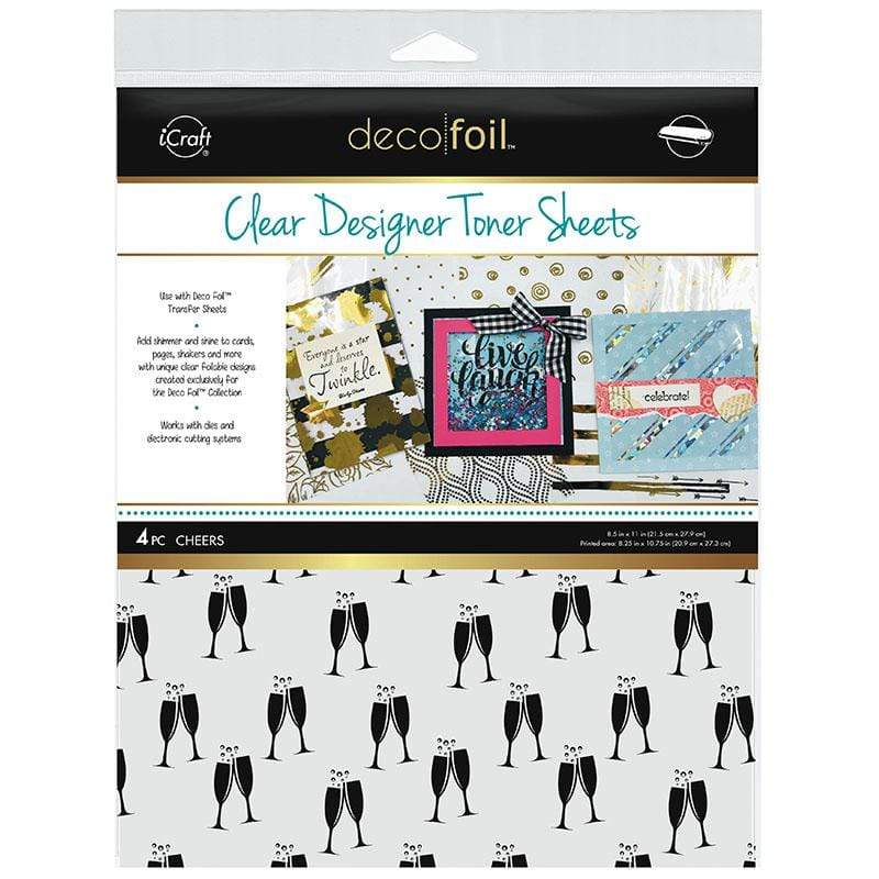 Therm O Web Deco Foil Clear Designer Toner Sheets, Cheers 5531