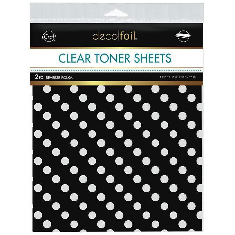Therm O Web Deco Foil Clear Designer Toner Sheets - Reverse Polka 5577