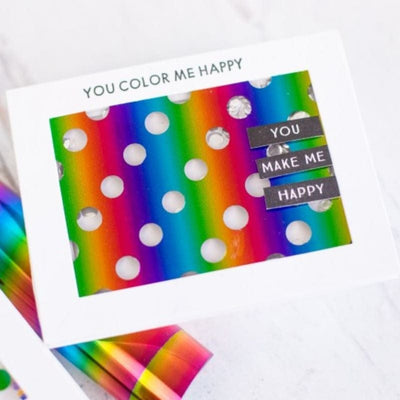 Therm O Web Deco Foil Clear Designer Toner Sheets - Reverse Polka 5577