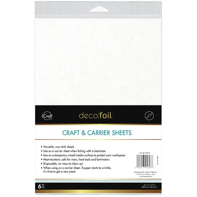 Therm O Web Deco Foil Craft & Carrier 11 in x 17 in Sheets 6 pack 5628