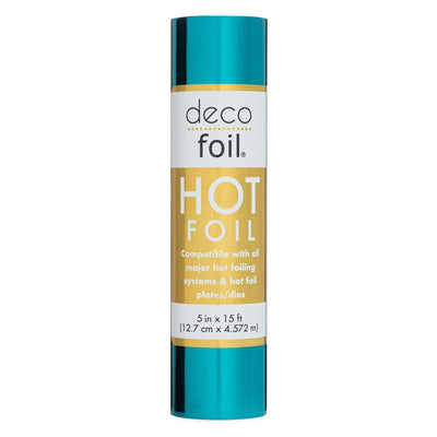 Therm O Web Deco Foil Hot Foil Roll 5 in x 15 ft - Aqua Sky 5653