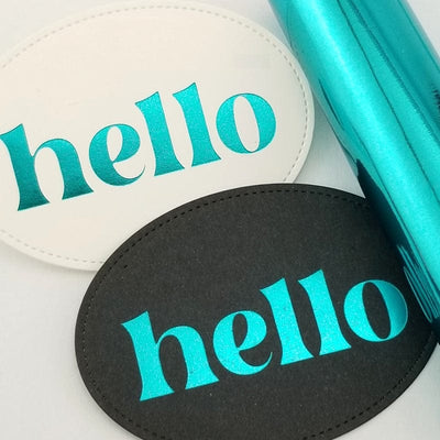 Therm O Web Deco Foil Hot Foil Roll 5 in x 15 ft - Aqua Sky 5653