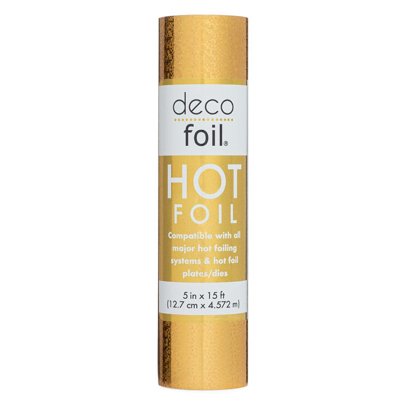 Therm O Web Deco Foil Hot Foil Roll 5 in x 15 ft - Gold Stardust 5660