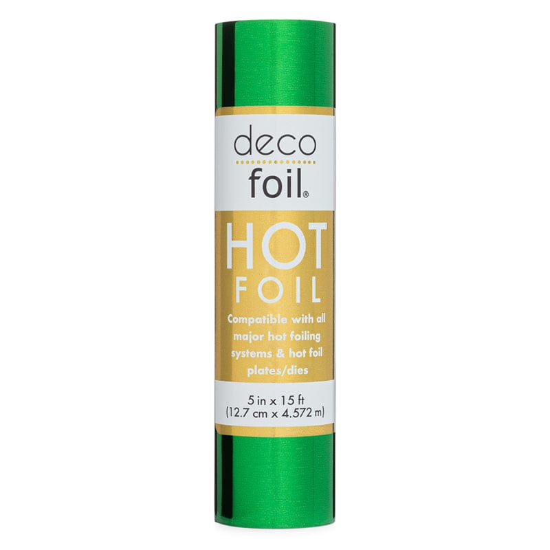 Deco Foil Hot Foil Roll 5 in x 15 ft - Lucky Green (NOT FOR USE