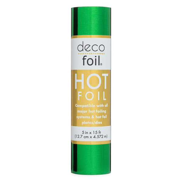 Deco Foil Hot Foil Roll 5 in x 15 ft - Lucky Green (NOT FOR USE