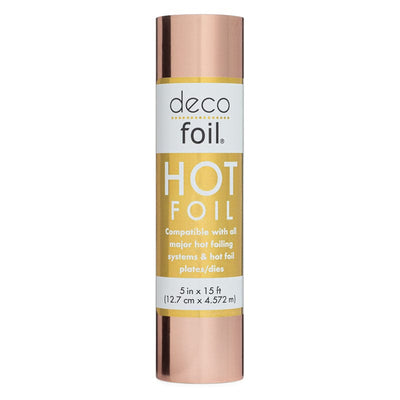 Therm O Web Deco Foil Hot Foil Roll 5 in x 15 ft - Rose Gold 5646