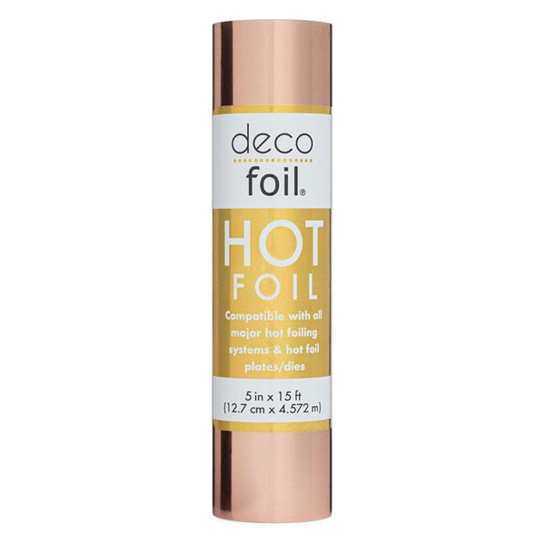 Deco Foil Hot Foil Roll 5 in x 15 ft - Rose Gold (NOT FOR USE WITH
