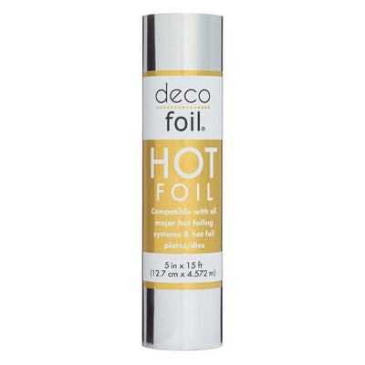 Therm O Web Deco Foil Hot Foil Roll 5 in x 15 ft - Silver 5644