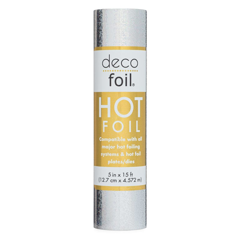 Deco Foil Hot Foil Roll 5 in x 15 ft - Silver Stardust (NOT FOR