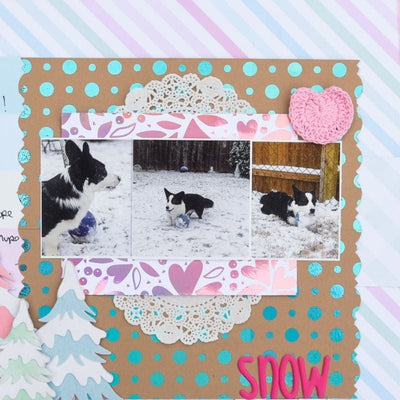 Therm O Web Deco Foil Kraft Slimline Toner Card Fronts - Lots of Dots 5571