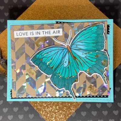 Therm O Web Deco Foil Kraft Toner Card Fronts - Chic Chevron 5584