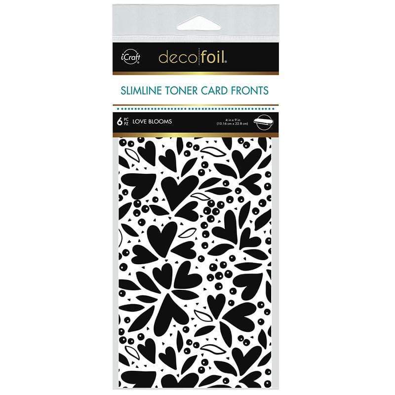 Therm O Web Deco Foil Slimline Toner Card Fronts - Love Blooms 5595