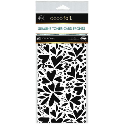 Therm O Web Deco Foil Slimline Toner Card Fronts - Love Blooms 5595
