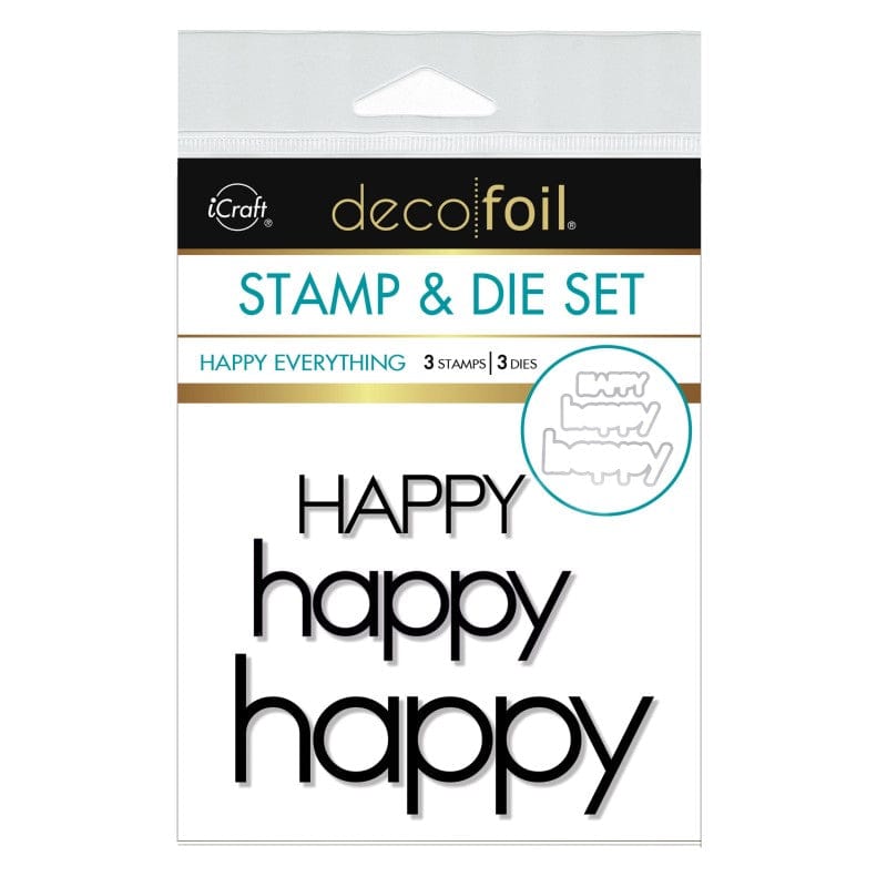Therm O Web Deco Foil Stamp + Die Set - Happy Everything