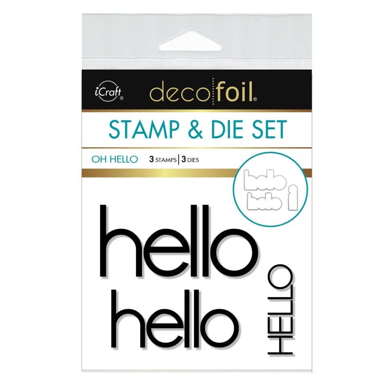 Therm O Web Deco Foil Stamp + Die Set - Oh Hello 5640