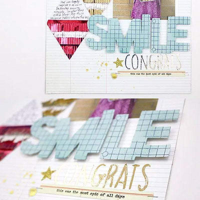 Therm O Web Deco Foil Stencil, Congrats 5504