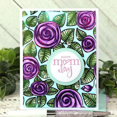 Therm O Web Deco Foil Toner Card Fronts by Unity, Rosy days 19075