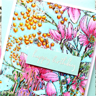 Therm O Web Deco Foil Toner Card Fronts by Unity, Wild Garden 19074