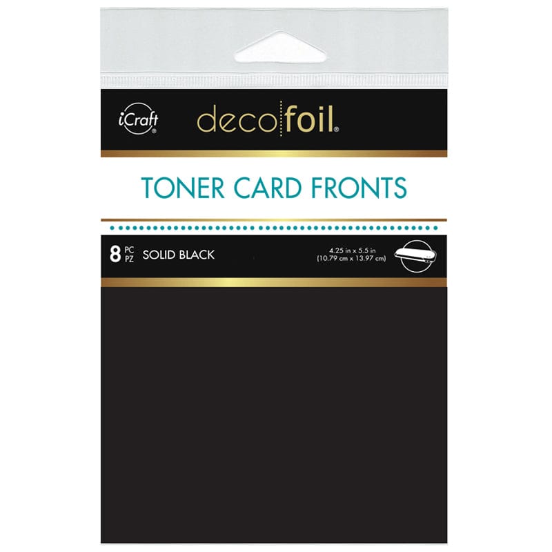 Therm O Web Deco Foil Toner Card Fronts - Solid Black 5665
