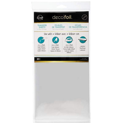 Therm O Web Deco Foil Transfer Foil Value Pack 20 Sheets, Silver 5101.20