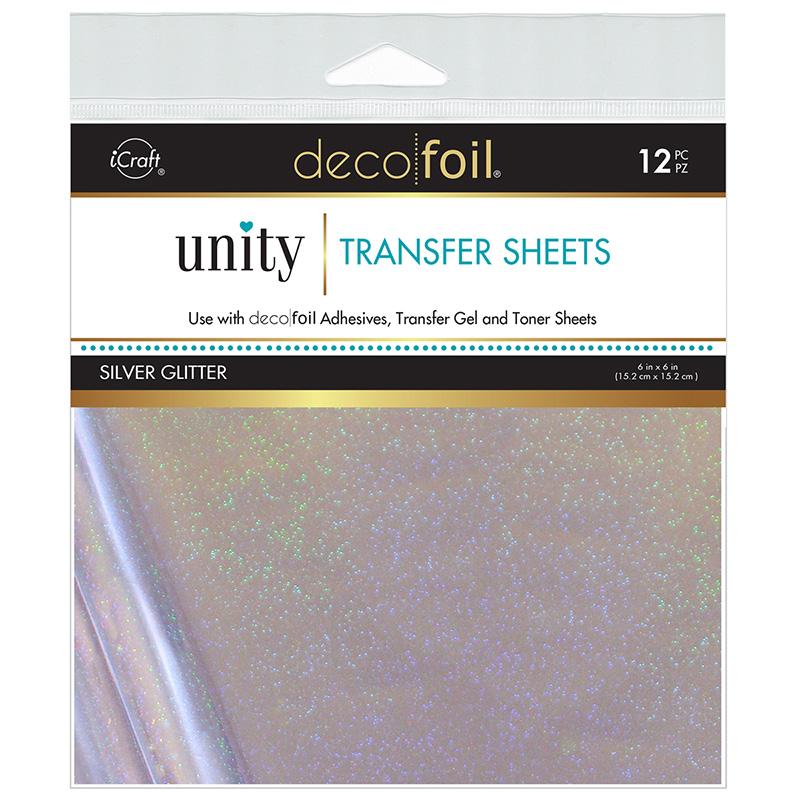 Therm O Web Deco Foil Transfer Foils by Unity - SILVER GLITTER 19094