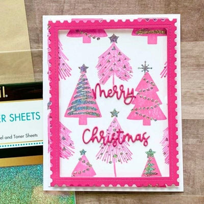 Therm O Web Deco Foil Transfer Foils by Unity - SILVER GLITTER 19094