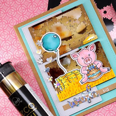 Therm O Web Deco Foil Transfer Sheets, Amber Watercolor 5309.5