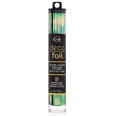 Therm O Web Deco Foil Transfer Sheets, Emerald Watercolor 5310.5