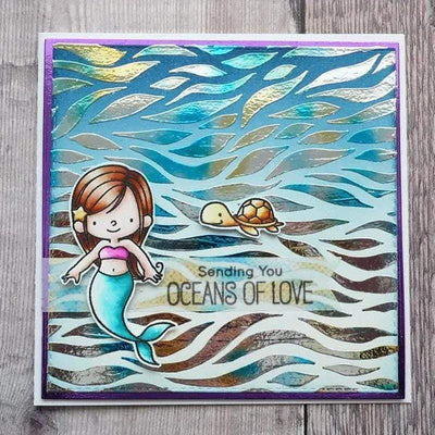 Therm O Web Deco Foil Transfer Sheets, Lapis Watercolor 5313.5