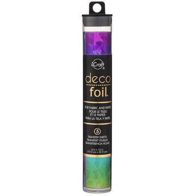 Therm O Web Deco Foil Transfer Sheets, Rainbow Shattered Glass 5409.5