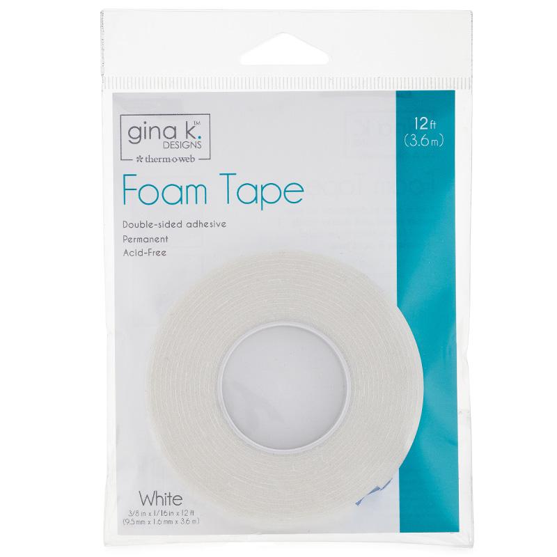 Therm O Web Gina K. Designs Double-sided Adhesive Foam Tape, White 18112