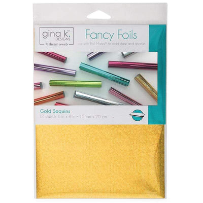 Therm O Web Gina K. Designs Fancy Transfer Foil, Gold Sequins 18037