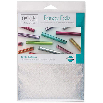 Therm O Web Gina K. Designs Fancy Transfer Foil, Silver Sequins 18038
