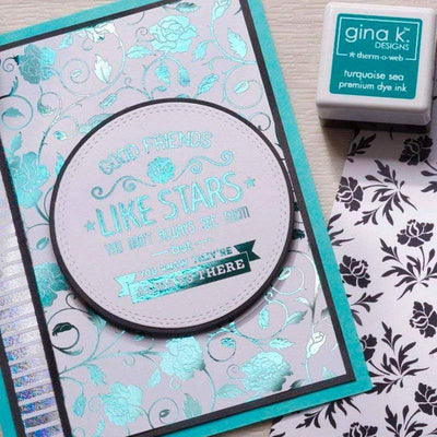 Therm O Web Gina K. Designs Fancy Transfer Foil, Turquoise Sea 18033