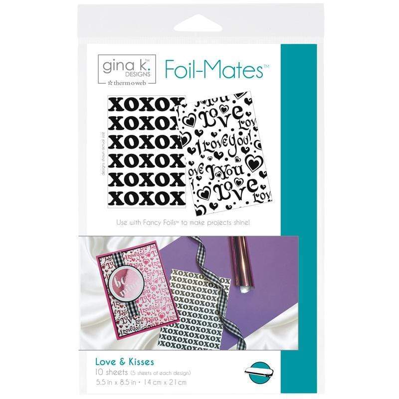 Therm O Web Gina K. Designs Foil-Mates Backgrounds, Love and Kisses 18064