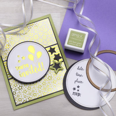 Therm O Web Gina K. Designs Foil-Mates Sentiments, You're Invited 18026