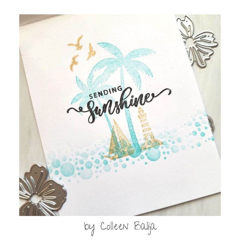 Thermoweb Gina K Designs Deco Foil 6"X8" 12/Pkg-Turquoise Sea