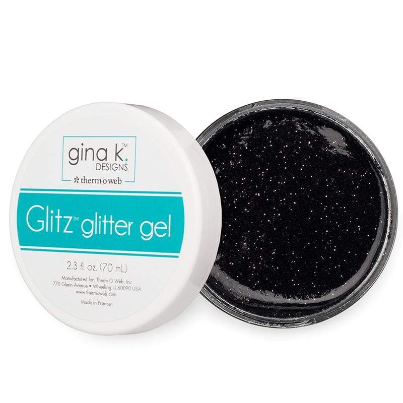 Therm O Web Gina K. Designs Glitz Glitter Gel, Black 18132