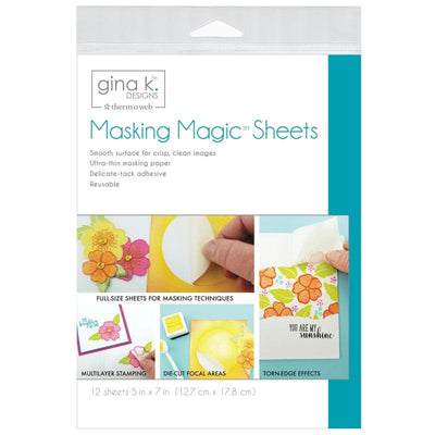 Therm O Web Gina K. Designs Masking Magic Sheets, 12 pack 18123