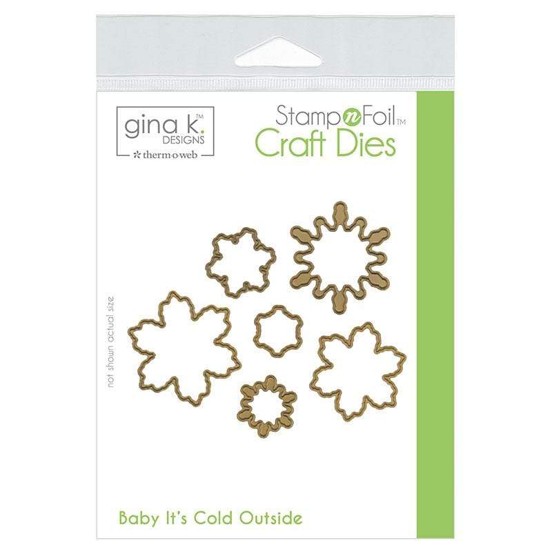 Therm O Web Gina K. Designs StampnFoil Die Set, Baby Its Cold Outside 18122