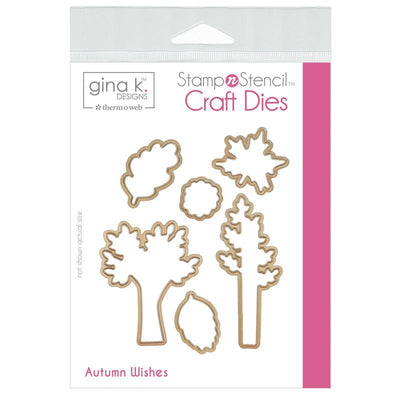 Therm O Web Gina K. Designs StampnStencil Die Set, Autumn Wishes 18147