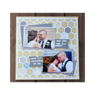 Therm O Web Glitter Dust Photo Corners, Silver 3112