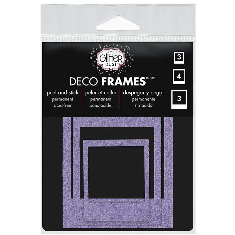 Therm O Web Glitter Dust Polaroid Frame Assortment, Purple D08.04