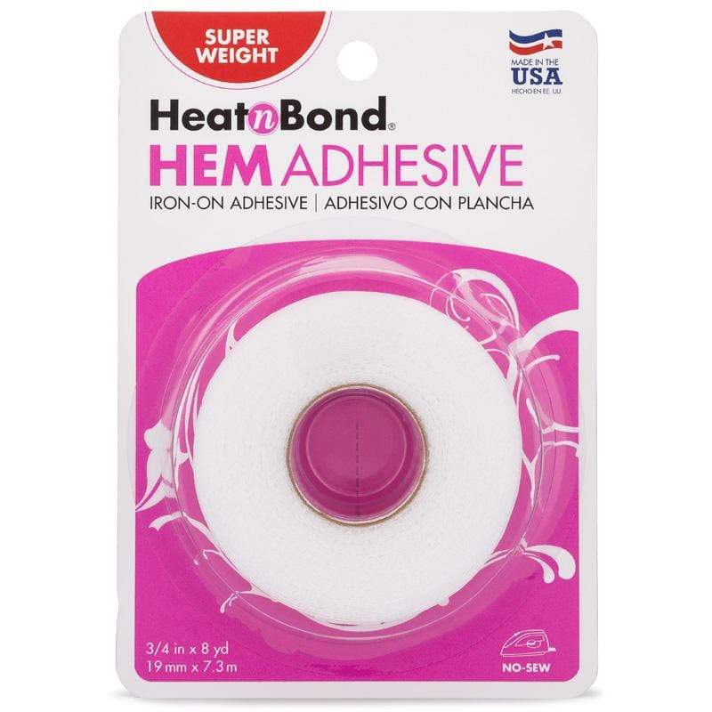 HeatnBond Hem Super Weight Iron-On Adhesive Tape For Dark Fabrics, 3/4 –