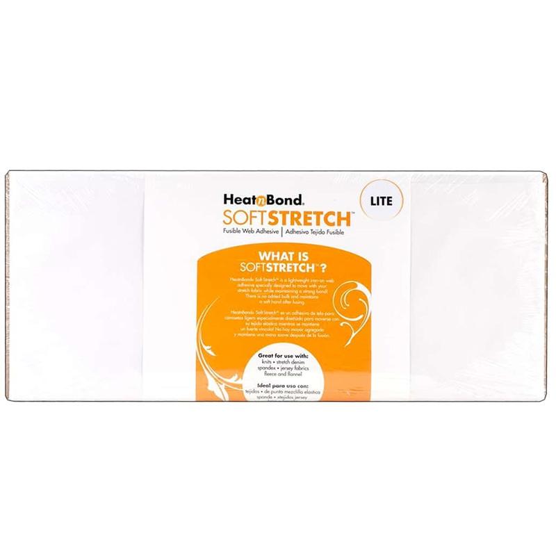 HeatnBond Soft Stretch All Bias Tricot Fusible, White 20 in