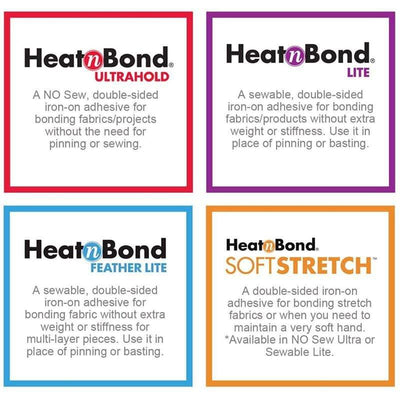 Therm O Web HeatnBond Soft Stretch Ultra Iron-On Adhesive Bolt, 17 in x 20 yds 3542